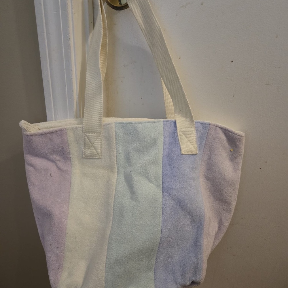 Stoney Clover Terry Pastel Striped Tote Bag
